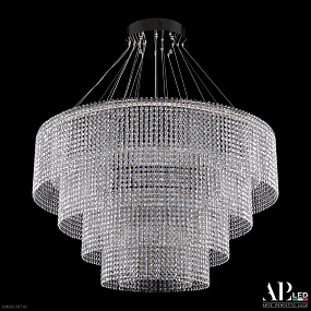 Большая хрустальная светодиодная люстра APL LED Sicilia SH02.93.4D.A.Ni.4000