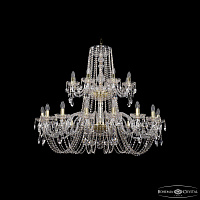 Большая хрустальная люстра Bohemia IVELE Crystal 1402/16+8/400/2d G
