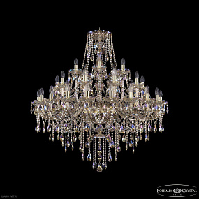 Большая хрустальная люстра Bohemia IVELE Crystal 1415/20+10+5/400 G M801