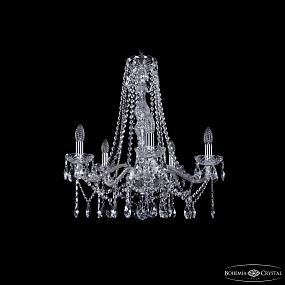 Хрустальная подвесная люстра Bohemia IVELE Crystal 1413/5/200/h-60 Ni