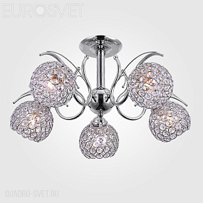 Люстра потолочная Eurosvet Mirage 7777/5 хром