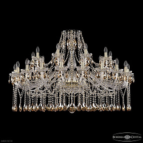 Большая хрустальная люстра Bohemia IVELE Crystal 1413/20+10/460 G K721