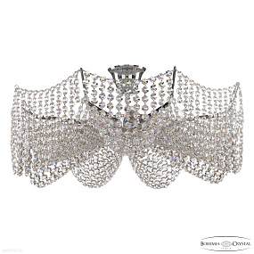 Хрустальная потолочная люстра Bohemia IVELE Crystal 778/58 Ni