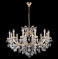 Большая хрустальная люстра Crystal Lux HOLLYWOOD SP12 GOLD
