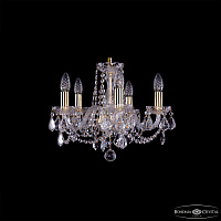 Хрустальная подвесная люстра Bohemia IVELE Crystal 1402/5/141/G/Leafs