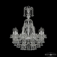 Хрустальная подвесная люстра Bohemia IVELE Crystal 1409/10/195/XL-67 Ni