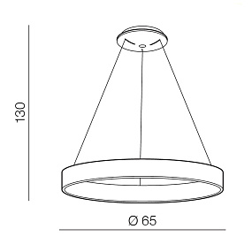 Подвесной светодиодный светильник Azzardo Silvam 65 Pendant AZ2699