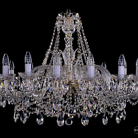 Хрустальная подвесная люстра Bohemia IVELE Crystal 1411/16/360-66/G