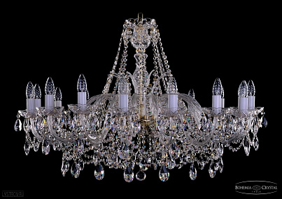 Хрустальная подвесная люстра Bohemia IVELE Crystal 1411/16/360-66/G