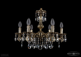 Литая подвесная люстра с хрусталем Bohemia IVELE Crystal 1710/6/160/A/GB