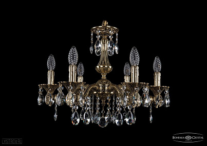 Литая подвесная люстра с хрусталем Bohemia IVELE Crystal 1710/6/160/A/GB