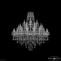 Большая хрустальная люстра Bohemia IVELE Crystal 1415/20+10+5/400 Ni