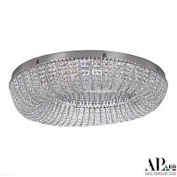 Хрустальная потолочная светодиодная люстра APL LED Sicilia SH610.2.80.M.Ni.4000