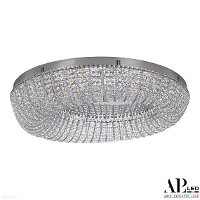 Хрустальная потолочная светодиодная люстра APL LED Sicilia SH610.2.80.M.Ni.4000