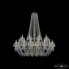 Большая хрустальная люстра Bohemia IVELE Crystal 1410/20+10/400/h-130 G V0300