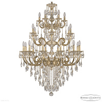 Большая хрустальная люстра Bohemia IVELE Crystal Verona 72117/12+6+6/300/3D B GW