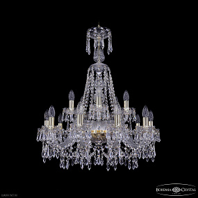 Большая хрустальная люстра Bohemia IVELE Crystal 1403/10+5/240/XL-80 G