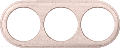 Рамка на 3 поста (беленый дуб) Werkel WL15-frame-03