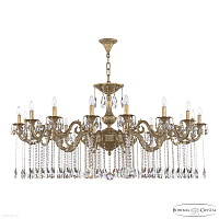 Большая хрустальная люстра Bohemia IVELE Crystal AL79104/16/550 A AG