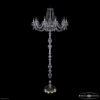 Торшер с хрусталем Bohemia IVELE Crystal 1402T1/10/300-210 G