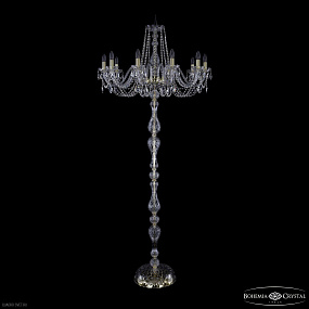 Торшер с хрусталем Bohemia IVELE Crystal 1402T1/10/300-210 G