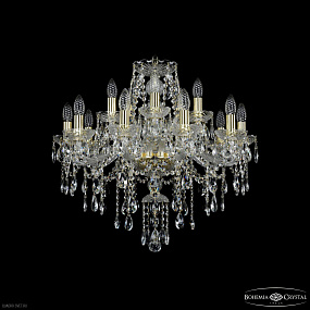 Хрустальная подвесная люстра Bohemia IVELE Crystal 1415/10+5/220 G