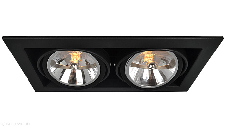 Встраиваемый точечный светильник Arte Lamp CARDANI A5935PL-2BK