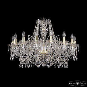 Хрустальная подвесная люстра Bohemia IVELE Crystal 1411/16/300/G