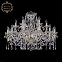 Большая хрустальная люстра Bohemia Art Classic 11.12.12+6.300.Gd.Sp.K801