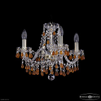 Хрустальная подвесная люстра Bohemia IVELE Crystal 1410/4/141 G V1003