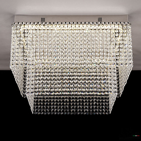 Хрустальная потолочная светодиодная люстра APL LED Sicilia SH04.52.C.Ni.4000.PK