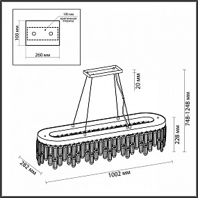 Большая люстра Odeon Light DAKISA 4986/12