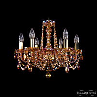 Хрустальная подвесная люстра Bohemia IVELE Crystal 1402/6/160/G/M711
