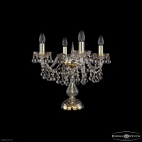 Настольная лампа с хрусталем Bohemia IVELE Crystal 1409L/4/141-39 G