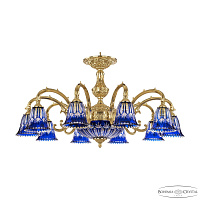 Подвесная люстра Bohemia Ivele Crystal Verona 72209P/10/250 G P2 D Clear-Blue/H-1I