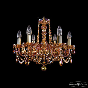 Хрустальная подвесная люстра Bohemia IVELE Crystal 1402/6/160/G/M711