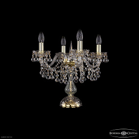 Настольная лампа с хрусталем Bohemia IVELE Crystal 1409L/4/141-39 G