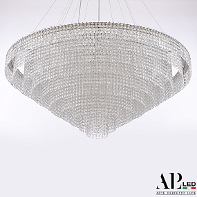 Большая хрустальная светодиодная люстра APL LED Sicilia SH13.100.C.Ni.4000