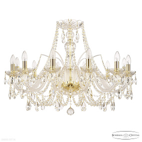 Хрустальная подвесная люстра Bohemia IVELE Crystal 105/12/300 G