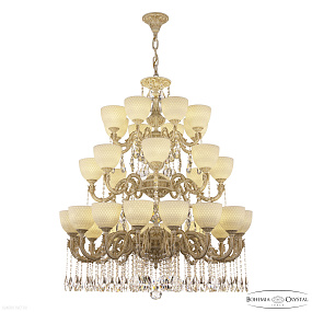 Большая хрустальная люстра Bohemia IVELE Crystal AL79101/16+8+8/300/3d A WMG P1 U Wave