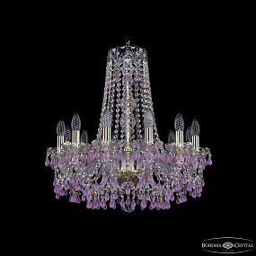 Хрустальная подвесная люстра Bohemia IVELE Crystal 1410/12/195/h-60 G V7010