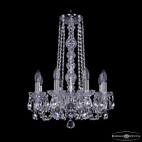 Хрустальная подвесная люстра Bohemia IVELE Crystal 1402/8/141/h-57 Ni