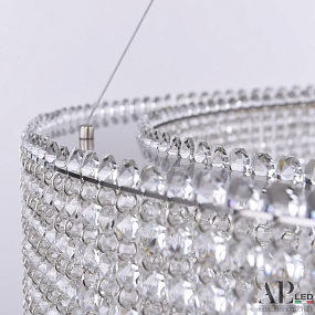 Большая хрустальная светодиодная люстра APL LED Sicilia SH02.93.C.Ni.4000
