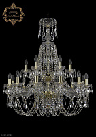 Большая хрустальная люстра Bohemia Art Classic 11.21.12+6.300.2d.XL-95.Gd.Sp