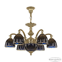 Подвесная люстра Bohemia Ivele Crystal Verona 72209P/6/175 G P1 D Amber-Blue/H-1K