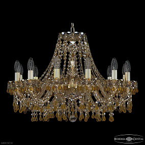 Хрустальная подвесная люстра Bohemia IVELE Crystal 1410/12/240 G V1003 M721