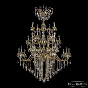 Большая хрустальная люстра Bohemia Ivele Crystal Verona 72118/20+10+5/520/3d B G Y1