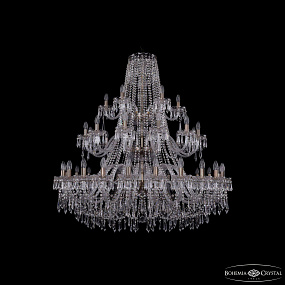 Большая хрустальная люстра Bohemia IVELE Crystal 1403/24+12+6/460/3d Pa