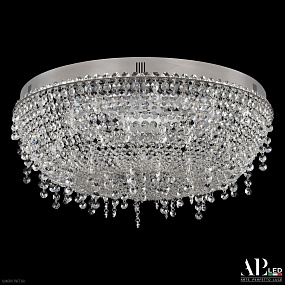 Хрустальная потолочная светодиодная люстра APL LED Sicilia SH501.2.50.F.LED -DIM.Ni