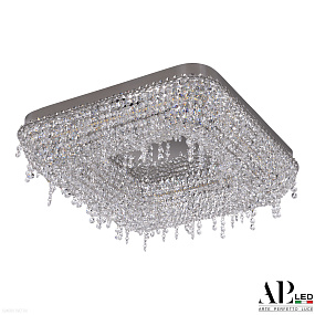 Хрустальная потолочная светодиодная люстра APL LED Sicilia SH604.2.50.B.Ni.4000